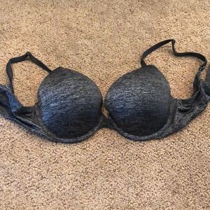 Black and Grey Victoria’s Secret Push-Up Bra